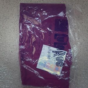LulaRoe personal stash OS maroon leggings
